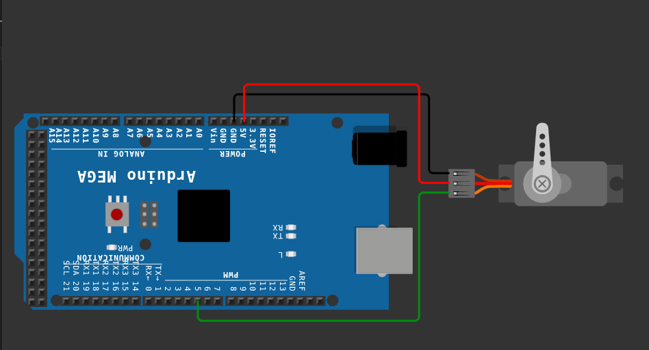 Servo motor wiring diagram with Arduino